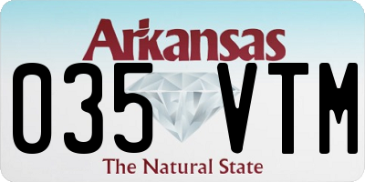 AR license plate 035VTM