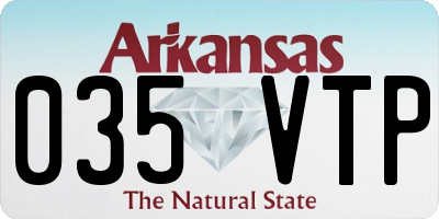 AR license plate 035VTP