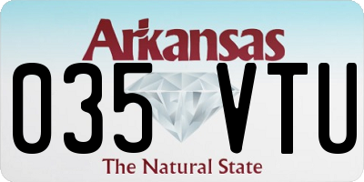 AR license plate 035VTU