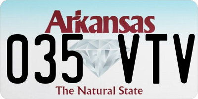 AR license plate 035VTV