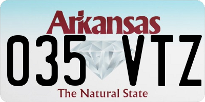 AR license plate 035VTZ