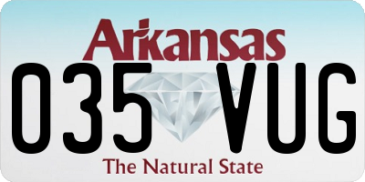 AR license plate 035VUG