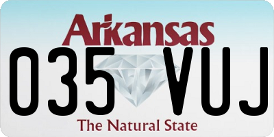 AR license plate 035VUJ