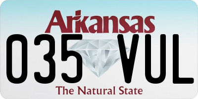 AR license plate 035VUL