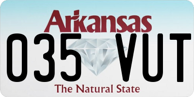 AR license plate 035VUT