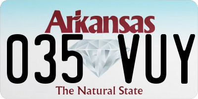 AR license plate 035VUY