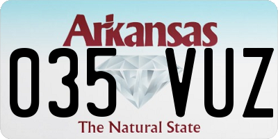 AR license plate 035VUZ