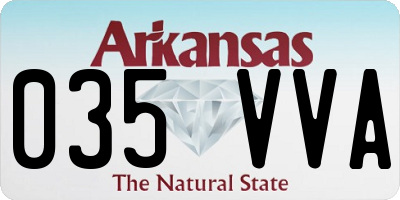 AR license plate 035VVA
