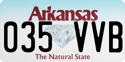 AR license plate 035VVB