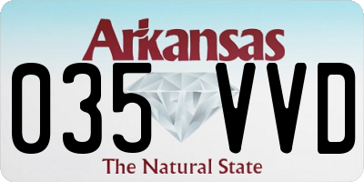 AR license plate 035VVD