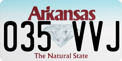 AR license plate 035VVJ