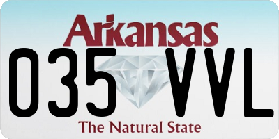AR license plate 035VVL