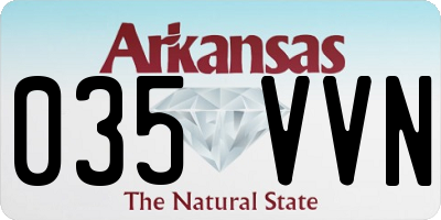 AR license plate 035VVN