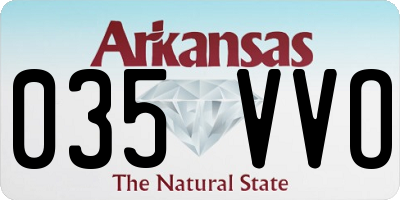 AR license plate 035VVO