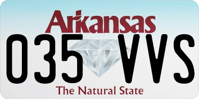 AR license plate 035VVS
