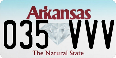 AR license plate 035VVV