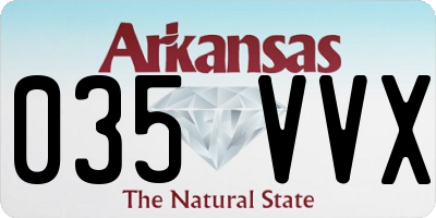 AR license plate 035VVX