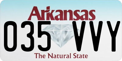 AR license plate 035VVY