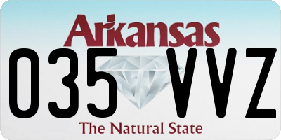 AR license plate 035VVZ