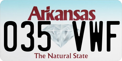 AR license plate 035VWF