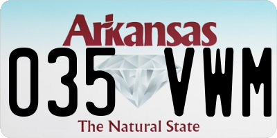 AR license plate 035VWM