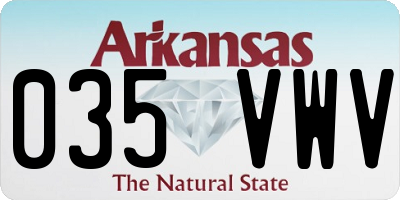AR license plate 035VWV
