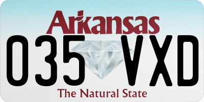 AR license plate 035VXD