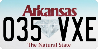 AR license plate 035VXE