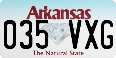 AR license plate 035VXG