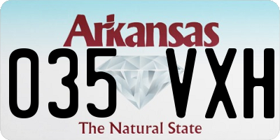 AR license plate 035VXH