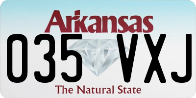 AR license plate 035VXJ