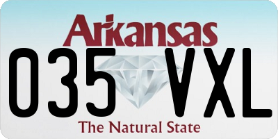 AR license plate 035VXL