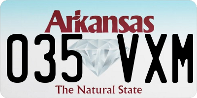 AR license plate 035VXM