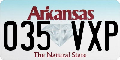 AR license plate 035VXP