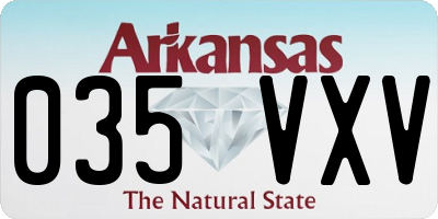 AR license plate 035VXV