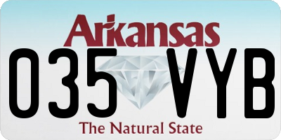 AR license plate 035VYB