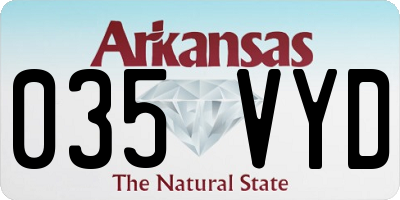 AR license plate 035VYD