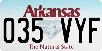 AR license plate 035VYF