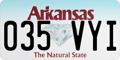 AR license plate 035VYI