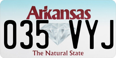 AR license plate 035VYJ