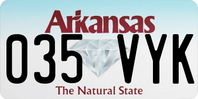 AR license plate 035VYK