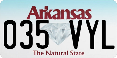 AR license plate 035VYL