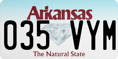 AR license plate 035VYM