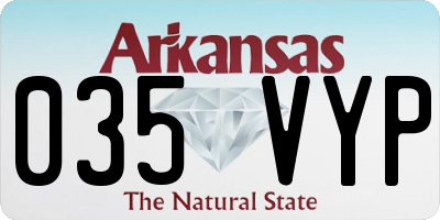 AR license plate 035VYP