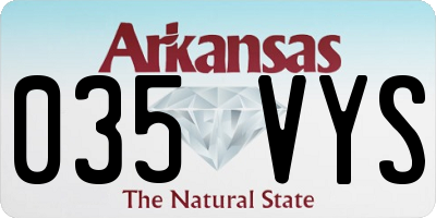 AR license plate 035VYS