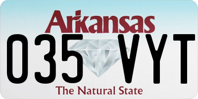 AR license plate 035VYT