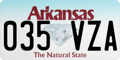 AR license plate 035VZA