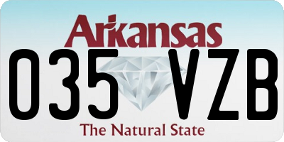 AR license plate 035VZB