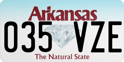 AR license plate 035VZE