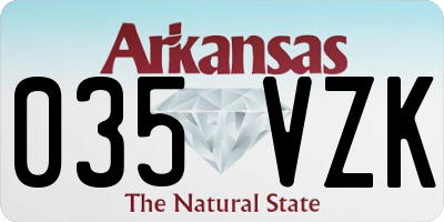 AR license plate 035VZK